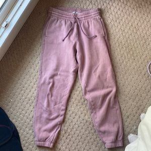 Blush pink aritiza sweatpants